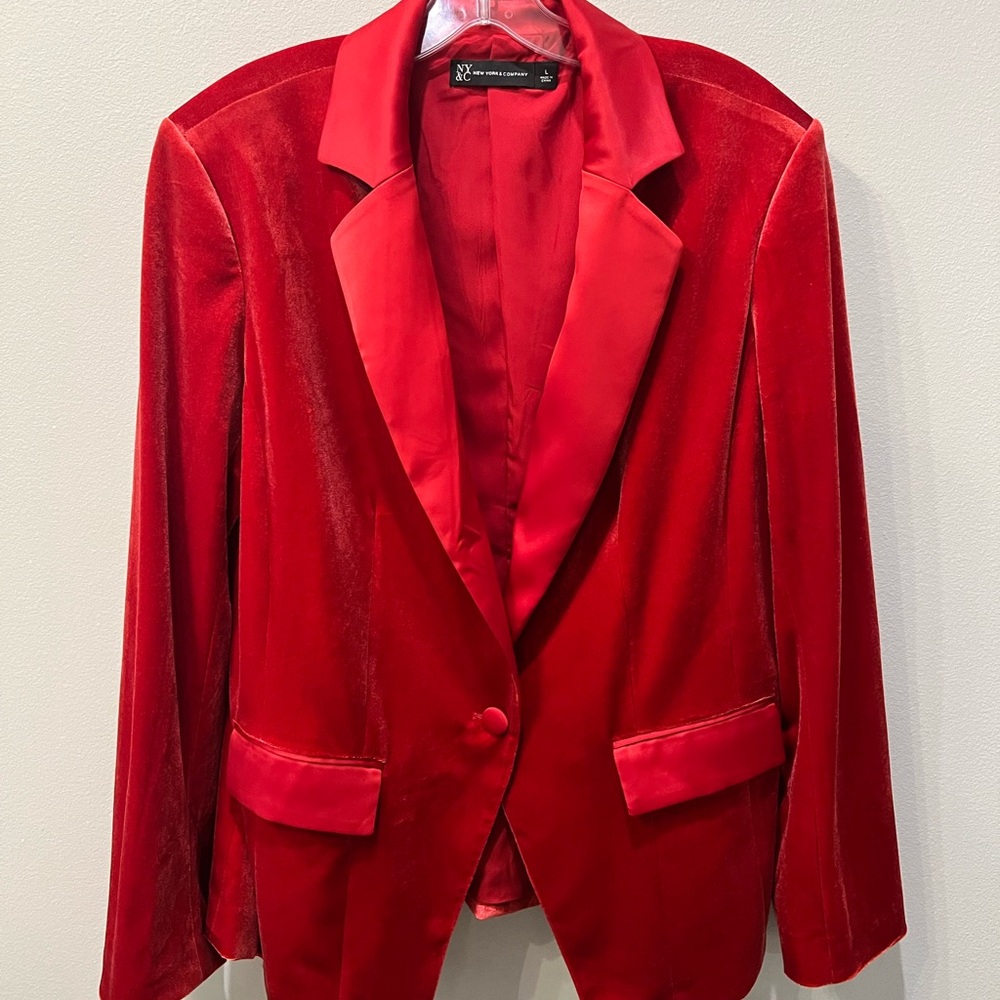 NY & Company Red Blazer